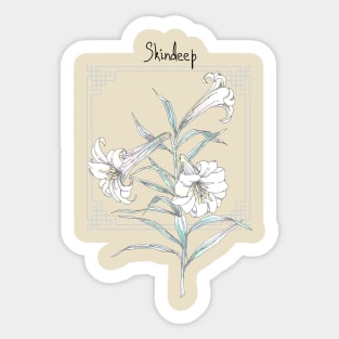 Madonna Lily Sticker